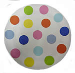 melamine spotted plate
